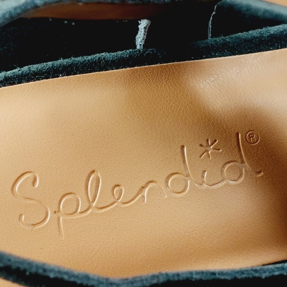 NEW Splendid Piper Brown Suede Heeled Platform Sandals W706 - Picture 10 of 14